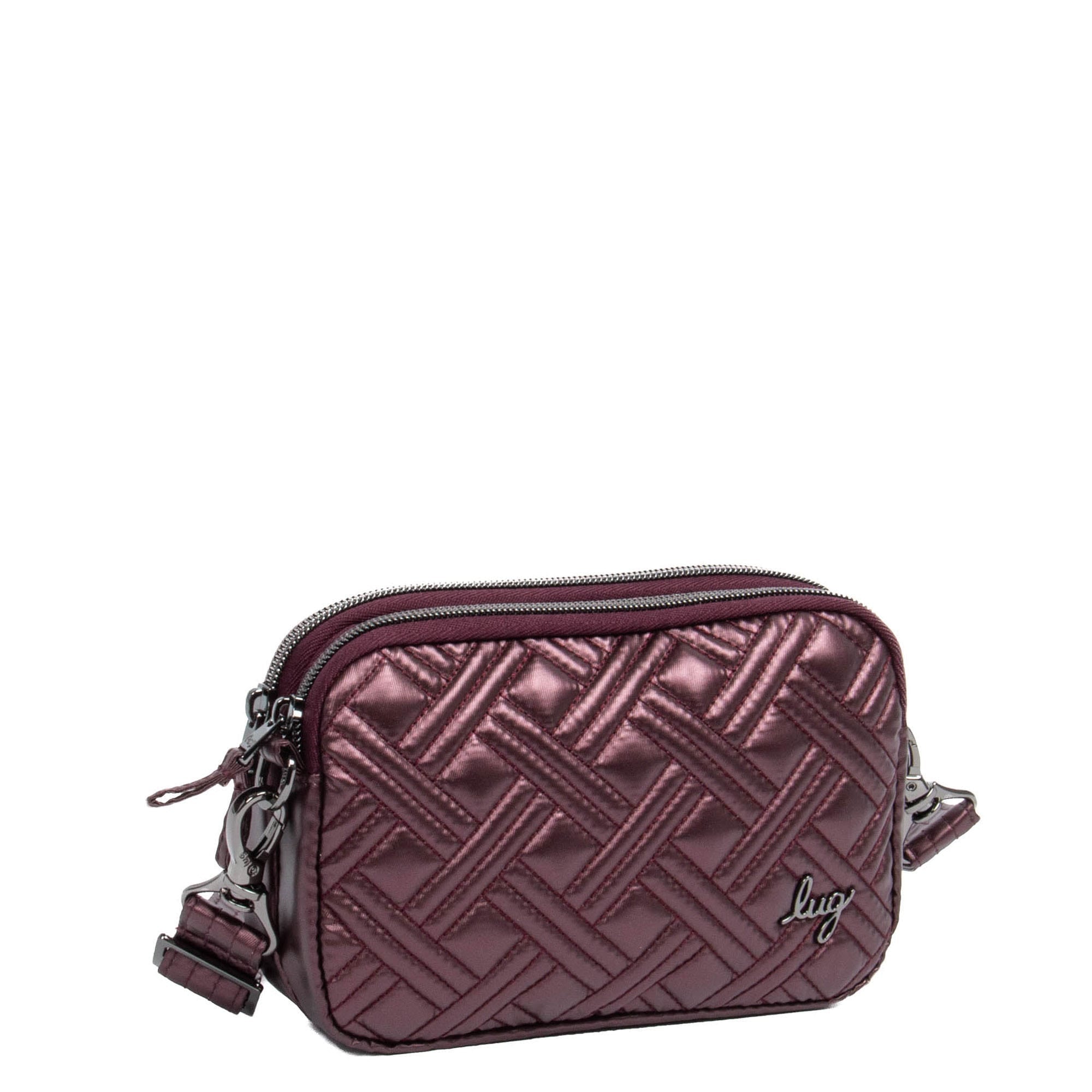 Coupe 2 Convertible Crossbody Bag - METALLIC WINE - Coupe2_MetallicWine_02